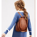 Miniatyrbilde 2 av 5: Dame Ryggsekk i Skinn Skulderveske for Kvinner Crossbody Veske
