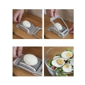 Miniatyrbilde 4 av 5: Eggeskjærer i rustfritt stål, tåler oppvaskmaskin, eggedeler, potetskjærer, eggeharpe