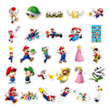 Pikkukuva 4 / 5: Mario-tarrat 100 kpl sarjakuva graffiti kupit tietokone lapset statio
