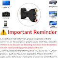 Miniatyrbilde 2 av 5: RCA til HDMI-adapter, HDMI til AV-adapter, HDMI til RGB for RCA-komponentkonverter 1080P lyd- og videokoblingsadapter