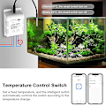 Miniatyrbilde 5 av 5: Tuya/Ewelink Smart Temperatur Wifi-bryter 16A 3000W Intelligent Overvåking Termostat Kompatibel