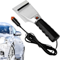 Miniatyrbilde 1 av 5: Elektrisk Bilskrape, Vinterbil Oppvarmet Isskrape, 12V Vindus Snøfjerner - Snøfjerningsverktøy, Isspade, Oppvarmet Skrape for Bil, Lastebil