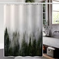 Miniatyrbillede 4 af 5: Misty Forest Badeforhæng, Natur Bruser, Skov Badeforhæng, Fantasy