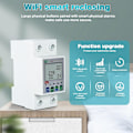 Miniatyrbillede 4 af 5: Hjemme Voltmeter Amperemeter, Tuya WiFi Smart Genopkobling Beskytter, Strøm Spænding, Energiovervågning, Relæ, Afbryder, Switch Beskytter, Med Indikator