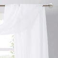Miniatyrbillede 4 af 5: Gennemsigtige baldakin seng gardiner paneler - Hjem dekoration gennemsigtig voile slør Valance til bryllup (1 panel, 1.5*6m, hvid)
