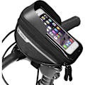Miniatyrbillede 4 af 5: Cykeltelefonpose Rammepose, Vandtæt Cykeltelefonholder MTB Rammepose Styrtaske Touchskærm til Smartphone Under 6,5 Tommer (Sort), Fontainebleau