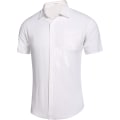 Miniatyrbillede 3 af 5: Herre Casual Linned Button Down Skjorte Kortærmet Strandskjorte XXL