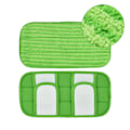 Miniatyrbillede 2 af 4: Genanvendelige klude til Swiffer Sweeper 4 pakker, Genanvendelig moppe TamApon, Mikrofiber moppepuder til rengøring og skrubning af tørre eller våde gulve, træ, fliser og M