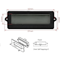 Miniatyrbillede 2 af 5: LY6N 12V-48V Blybatteri 3S-15S Lithium Batteri Digital Batterikapacitetstester, Batteriprocentindikator med LCD-skærm - Blå baggrundsbelysning