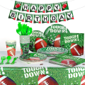 Miniatyrbild 1 av 5: Rugby-bordsduk | 9-pack festpaket (54 tum bred x 10 tum lång) | Rektangulär spelbordsduk