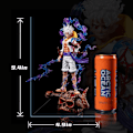 Miniatyrbilde 4 av 5: Luffy Figur Gear 5 Luffy Actionfigur Statuer Figur Bursdag