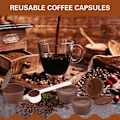 Miniatyrbild 5 av 5: 4 st återanvändbara kaffekapslar, återanvändbara kaffepads