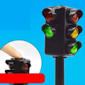 Miniatyrbillede 3 af 5: Legetøjs trafiklys, 2 stk. trafiklys legetøj trafiksignaler modellegetøj børn T