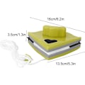 Miniatyrbild 2 av 3: Magnetisk fönsterputsare Dubbelsidig Squeegee Magnetisk torkarblad Rengöringsverktyg f