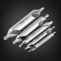 Miniatyrbillede 5 af 5: 5 stk. 1,5/2,0/2,5/3,0/4,0 mm dobbeltsidet 60 graders centerbor