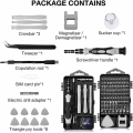 Pikkukuva 3 / 5: 115 in 1 Mini Precision Screwdriver Screwdriver Kit Repair Tools for Cellph