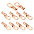 Miniatyrbillede 1 af 5: Crimp Lug Batterikabelender 0,41 tommer 8 AWG Rørformede Ringterminaler Lukket