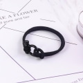 Miniatyrbillede 2 af 5: Mænd Kvinder Stål Skrue Anker Lås Søfart Sømand Reb Armbånd