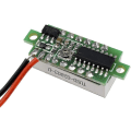 Miniatyrbilde 2 av 5: 5 stk. Digital DC Voltmeter 0,28 tommer To-leder 2,5v-30v Mini Digital DC Voltmeter Spenningstester Måler, LED Digital Spenningsmåler (rød)