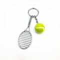 Miniatyrbilde 1 av 3: Tennisracket todelt nøkkelringsett