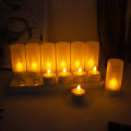 Miniatyrbilde 3 av 5: Oppladbare LED-lys, flammefri flimrende telys