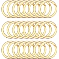 Miniatyrbillede 2 af 5: 50 stk. Flade Nøgleringe Metal Split Ring Til Nøgleorganisation, Smykkefremstilling, 1 tomme
