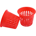 Miniatyrbillede 3 af 4: Plastik Plante Kurve til Vand Dam, Have Mesh Tumblers, 10 Robuste Mesh Potter til Hydroponiske Planter til (Rød),83*56*66mm
