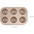 Miniatyrbillede 2 af 5: 6 Huls Madeleine Form i Kulstofstål, Non-Stick Bageform til Køkken Bryllup Fødselsdagsfest