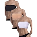 Miniatyrbilde 4 av 4: Kvinners Bandeau BH Polstret Stroppeløs Bralette BH Sømløs Bandeau Tube Topp BH