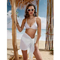 Miniatyrbild 2 av 5: Korta Saronger för Kvinnor Strand Wrap Genomskinliga Bikini Wraps Chiffon Cover Ups för S