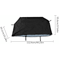 Pikkukuva 3 / 5: Grillin kansi suojus grilli suojukset (Weber Q 2000 ja 3000 kaasugrilliin), vedenpitävä, UV-kestävä (112,4 x 64,1 x 95,6 cm)