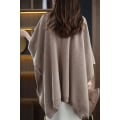 Miniatyrbilde 4 av 5: Kvinners Sjal Wrap Plus Size Cardigan Merino Ull Poncho Cape Høst Vinter O