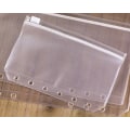 Miniatyrbild 5 av 5: Pärmficka Lösbladspåsar A6 Pärm Dragkedjemapp Plast 12PCS