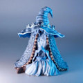 Miniatyrbilde 3 av 3: Harpiks skrivebordsornament skulptur, hode ned heks med fire hender, skrivebordsdekorasjon