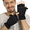 Miniatyrbild 3 av 4: Vinterkonvertibla handskar Flip Top Vantar Varm Polar Fleece för