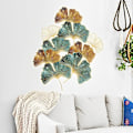 Miniatyrbild 3 av 4: GINKGO BLAD Väggdekaler Guld/Brun/Grön I Självhäftande Väggdekal Växter Gräs I Dekoration för Vardagsrum Sovrum Badrum Kök Hall