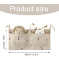 Miniatyrbillede 2 af 4: 1 stk. Bleorganiser 2 i 1 Baby Krybbeorganiser med 2 Lommer, kompatibel Opbevaring af Tøj, Bleer, Legetøj (39*20cm)