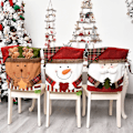 Miniatyrbild 2 av 3: 2 st julstolsryggar Santa Claus Snögubbe Rensa Dekoration för Hem Köket