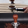 Miniatyrbild 2 av 5: 51MM Fjäderbelastad Kaffeepress 304 Rostfritt Stål Platt Bas Kaffeepress