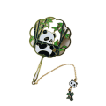 Miniatyrbillede 4 af 4: 2 panda bogmærker, bogmærker, læsebogmærker