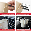 Miniatyrbilde 5 av 5: Universal Bilkoppholder, Multifunksjonell Bilkoppholder og Telefonholder, Koppholderforlengelse med Justerbar Arm, Muggstativ for Kaffe, Telefon, Flasker
