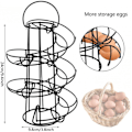 Miniatyrbilde 3 av 5: Egg Skelter 360 graders roterende spiraldesign dispenser egg holder stativ Ra