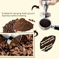 Miniatyrbild 5 av 5: Kaffetamper i rostfritt stål 51mm bas Kaffebönpress 51mm Tamper Kaffebartillbehör