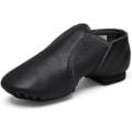 Miniatyrbilde 1 av 5: Lær Jazz slip-on dansesko, egnet for jenter, gutter og småbarn bla