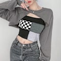 Miniatyrbilde 2 av 5: Kvinners ermeløs elastisk tank top + bluse L