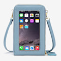 Miniatyrbillede 3 af 4: Crossbody Phone Case Phone Case PU Læder Telefonpung Blå