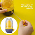 Miniatyrbild 4 av 5: Manuell äggdragare skrambler hushåll vit äggula mixer kök verktyg