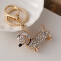 Miniatyrbild 3 av 4: Nyckelring Tax Hund Design Hängande Prydnad Strass Inlagd Väska Penda