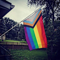 Pikkukuva 2 / 5: 3x5ft Progress Pride -sateenkaarilippu - LGBT-yhteisön ylpeys Naispuolinen Transsukupuolinen