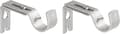 Justerbar gardinstång väggfäste, 2-pack